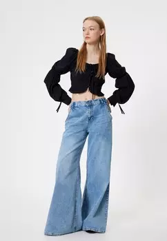 Блуза PUFF SLEEVE Koton, черный