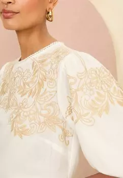 Блуза PUFF SLEEVE REGULAR FIT Love & Roses, белый