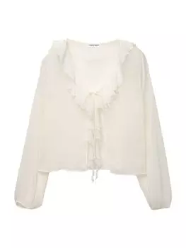 Блуза Pull&Bear, белый