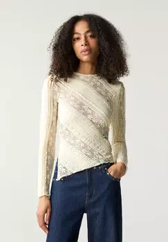 Блуза PULL&BEAR, бежевый