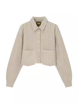 Блуза Pull&Bear Blouse, цвет Brown/Light brown