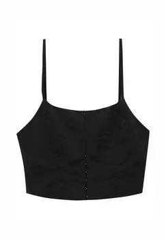 Блуза PULL&BEAR, черный