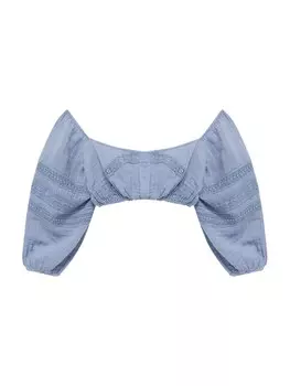 Блуза Pull&Bear, дымно-синий