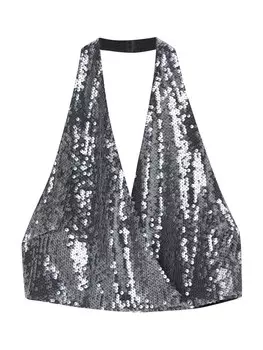 Блуза Pull&Bear, серый