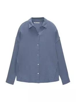 Блуза Pull&Bear, синий