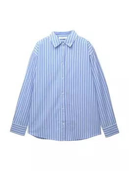 Блуза Pull&Bear, синий деним