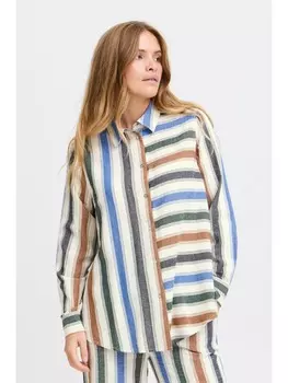 Блуза PULZ Jeans Langarmbluse, белый