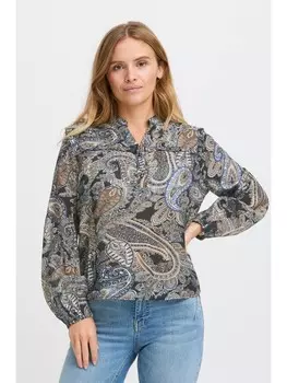 Блуза PULZ Jeans Langarmbluse, красочный