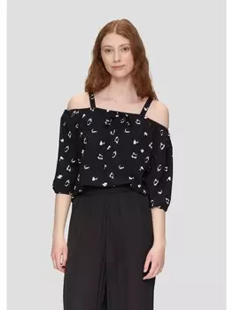 Блуза QS 3/4 Arm, черный