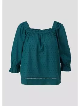 Блуза QS 3/4 Arm, цвет petrol