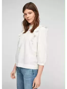 Блуза QS 3/4 Arm, кремовый