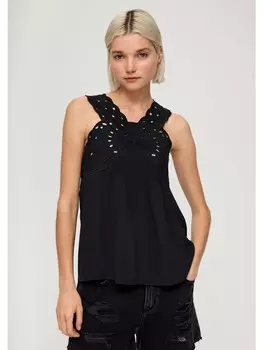 Блуза QS Bluse keine rmellnge, черный