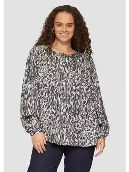 Блуза QS Bluse langarm, бежевый