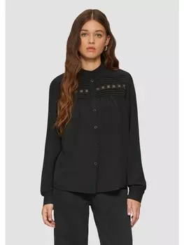 Блуза QS Bluse langarm, черный