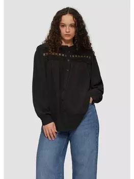 Блуза QS Bluse langarm, черный