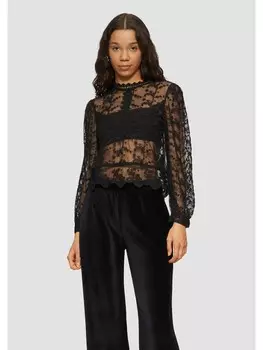 Блуза QS Bluse langarm, черный