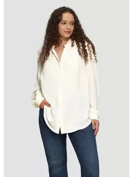 Блуза QS Bluse langarm, кремовый