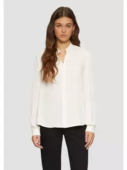 Блуза QS Bluse langarm, кремовый