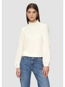 Блуза QS Bluse langarm, кремовый