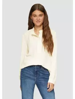 Блуза QS Bluse langarm, кремовый