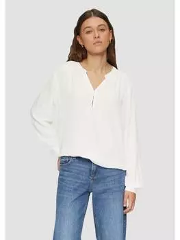 Блуза QS Bluse langarm, кремовый