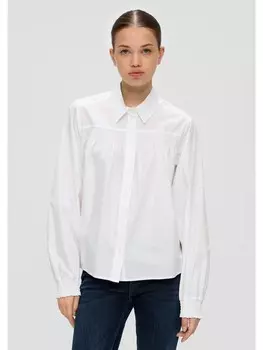 Блуза QS Bluse langarm, кремовый