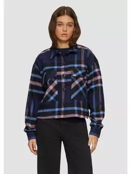 Блуза QS Bluse langarm, синий