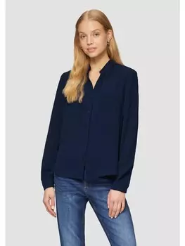 Блуза QS Bluse langarm, синий