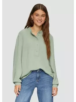 Блуза QS Bluse langarm, зеленый