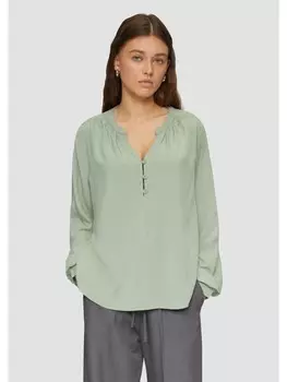 Блуза QS Bluse langarm, зеленый