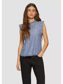 Блуза QS Bluse rmellos, синий