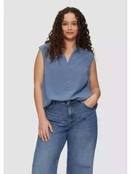 Блуза QS Bluse rmellos, синий