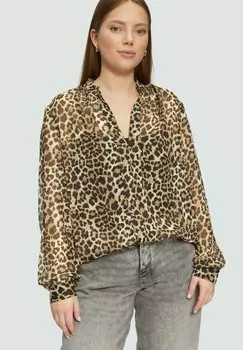 Блуза QS, коричневый