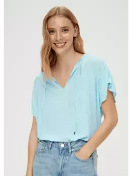 Блуза QS kurzarm, бирюзовый