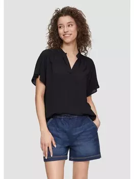 Блуза QS kurzarm, черный