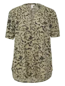 Блуза QS kurzarm, зеленый