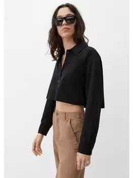 Блуза QS langarm, черный