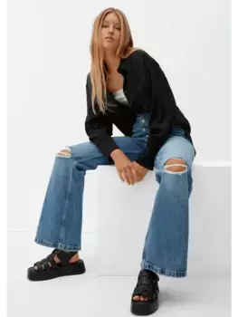 Блуза QS langarm, черный