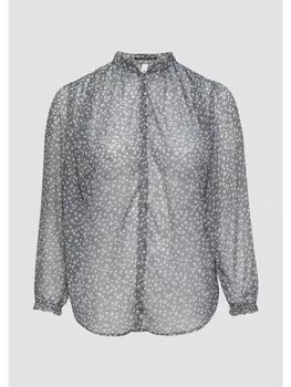 Блуза QS langarm, цвет grau-mehrfarbig