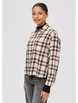 Блуза QS langarm, цвет mehrfarbig-orange