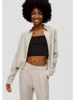 Блуза QS langarm, кремовый