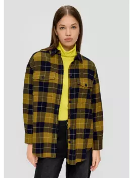 Блуза QS langarm, оливковый