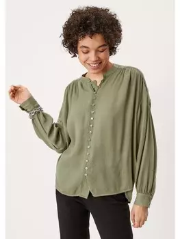 Блуза QS langarm, оливковый