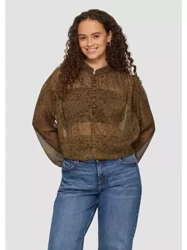 Блуза QS langarm, оливковый