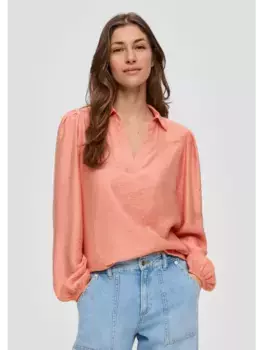 Блуза QS langarm, оранжевый