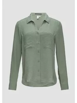 Блуза QS langarm, зеленый