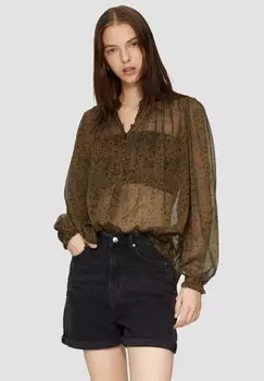 Блуза QS, темно-зеленый