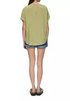 Блуза QS, темно-зеленый