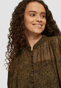 Блуза QS, темно-зеленый