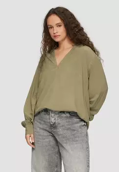 Блуза QS, темно-зеленый